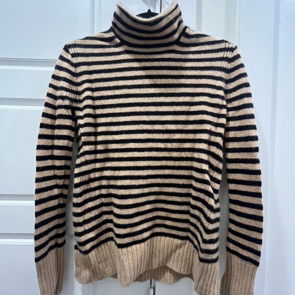 Striped Turtleneck Sweater